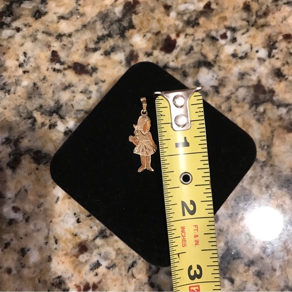 ▪️VINTAGE 14K Yellow Gold Daughter/Girl Charm - Picture 6 of 7